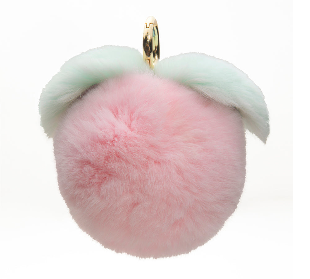 TARRAMARRA Fluffy Peach Keyring OZ Express Australia
