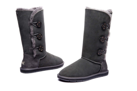 Australian Shepherd® UGG Boots Australia Premium Double Face Sheepskin Tall Triple button Water Resistant