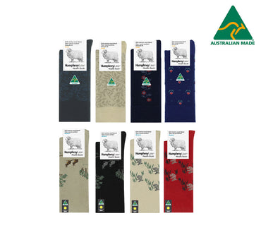 Humphrey Law Fine Merino Wool blend Patterned Health Socks