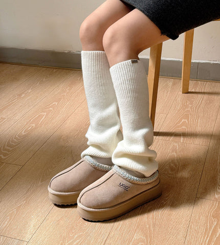 AUSTRALIAN SHEPHERD® Women Stretchy Knit Leg Warmers Slouch Socks