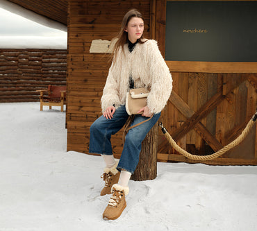 AUSTRALIAN SHEPHERD® UGG Boots Sheepskin Wool Collar Lace Up Trego UGG AUSTRALIAN SHEPHERD