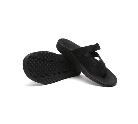 EVERAU® Arch Support Hook and Loop Orthotic Thongs