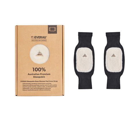 EVERAU® Sheepskin Wool Knee Warmer Pad EVERAU