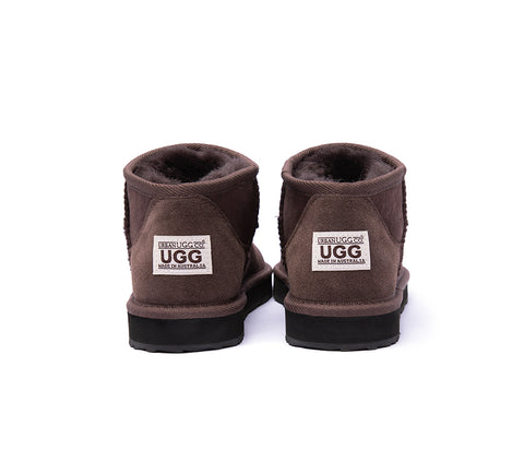 Urban UGG® Unisex Sheepskin Wool Ankle Ultra Mini Boots