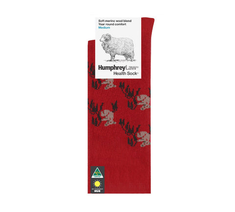 Humphrey Law Fine Merino Wool blend Patterned Health Socks