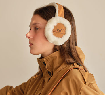 AUSTRALIAN SHEPHERD® Adjustable Sheepskin Wool Connie Earmuff