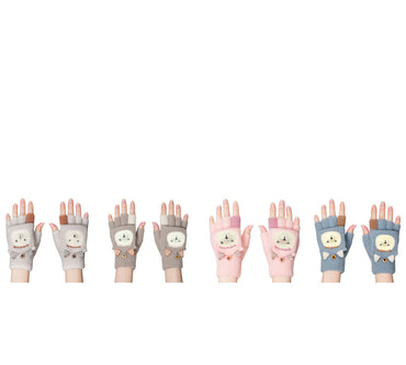 EVERAU® Fingerless Ultra Plush Knit Ewe Gloves