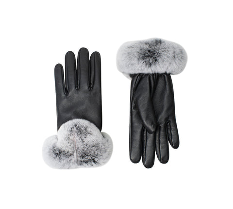 AUSTRALIAN SHEPHERD® Ladies Gloves Fluffy Sheepskin Wool Lennon Gloves UGG AUSTRALIAN SHEPHERD