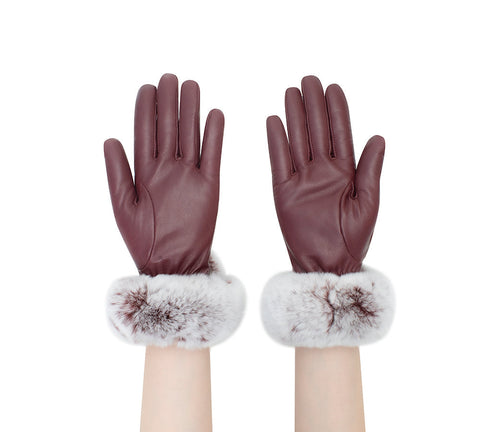 AUSTRALIAN SHEPHERD® Ladies Gloves Fluffy Sheepskin Wool Lennon Gloves UGG AUSTRALIAN SHEPHERD