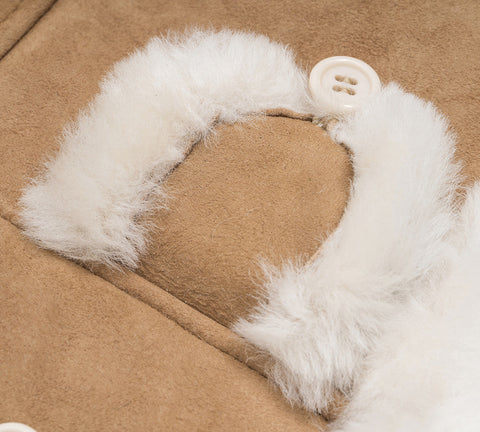 AUSTRALIAN SHEPHERD® Fluffy Sheepskin Wool Adjustable Bucket Theo Hat