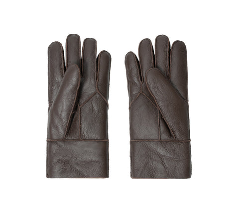 AUSTRALIAN SHEPHERD® Leather Fluffy  Stitching Gloves UGG AUSTRALIAN SHEPHERD
