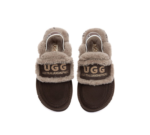 AUSTRALIAN SHEPHERD® UGG Slippers Kids Sheepskin Wool Slingback Rilee UGG AUSTRALIAN SHEPHERD