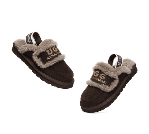 AUSTRALIAN SHEPHERD® UGG Slippers Kids Sheepskin Wool Slingback Rilee UGG AUSTRALIAN SHEPHERD