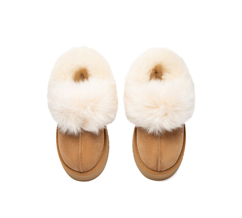 AUSTRALIAN SHEPHERD® UGG Slippers Removable Strap Fluffy Platform Nordell UGG AUSTRALIAN SHEPHERD