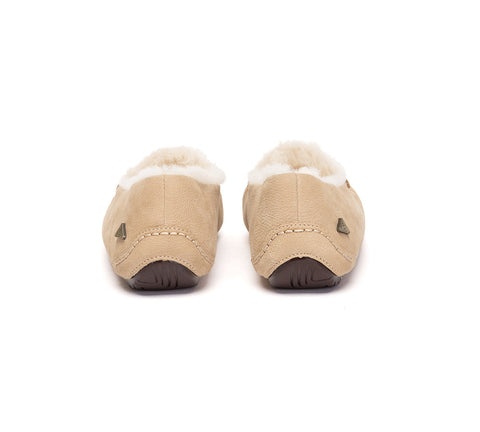 EVERAU® UGG Slippers Sheepskin Wool Moccasin Loafers Pielet EVERAU