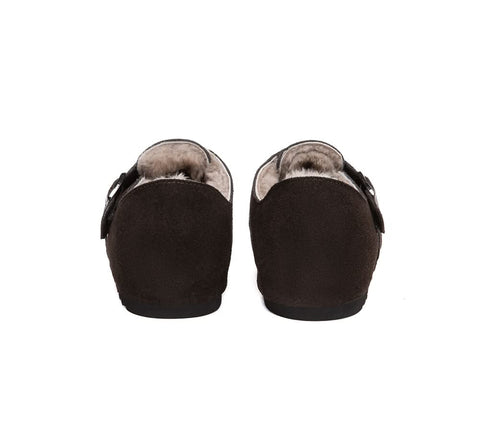 AUSTRALIAN SHEPHERD® UGG Slippers Sheepskin Wool Birkenstock Adjustable Hazora EVERAU