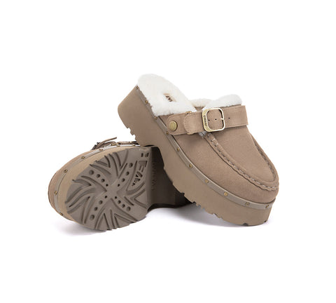 EVERAU® UGG Slippers Platform Merova Stud EVERAU