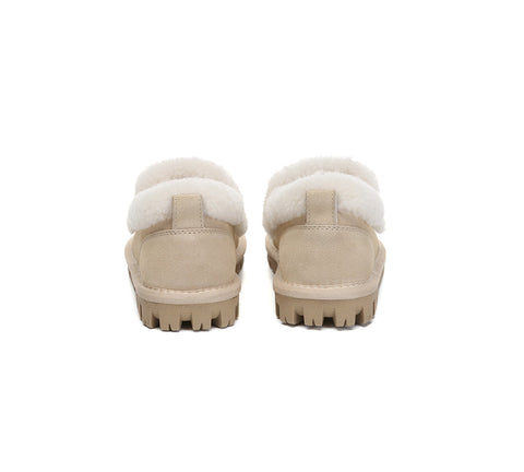 AUSTRALIAN SHEPHERD® UGG Slippers Women Sheepskin Wool Ankle Rilee Loafers