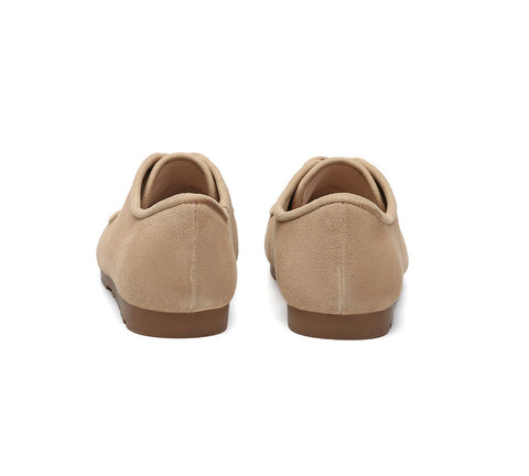 EVERAU® Women Slippers Suede Lace Up Brandon EVERAU