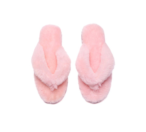 AUSTRALIAN SHEPHERD® UGG Thongs Women Fluffy Slides Farah