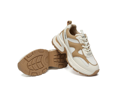EVERAU® Women Chunky Platform Sneakers Breathable Camille EVERAU