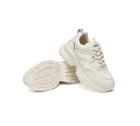 EVERAU® Women Chunky Platform Sneakers Breathable Camille EVERAU