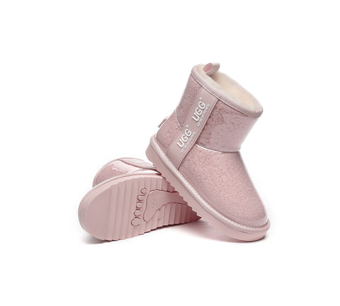 Australian Shepherd® Kids Ugg Boots Clear Waterproof and Shearling Coated Classic