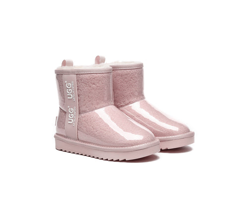 Australian Shepherd® Kids Ugg Boots Clear Waterproof and Shearling Coated Classic