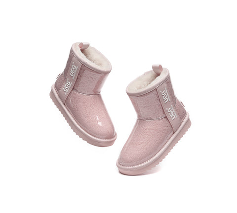 Australian Shepherd® Kids Ugg Boots Clear Waterproof and Shearling Coated Classic