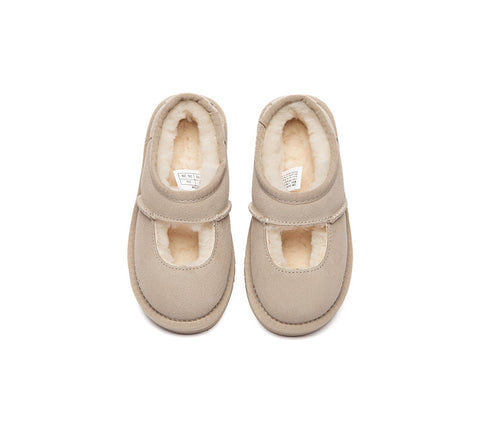 AUSTRALIAN SHEPHERD® UGG Slippers Kids Sheepskin Wool Ankle Platform Carmella UGG AUSTRALIAN SHEPHERD