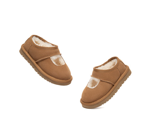 AUSTRALIAN SHEPHERD® UGG Slippers Kids Sheepskin Wool Ankle Platform Carmella UGG AUSTRALIAN SHEPHERD