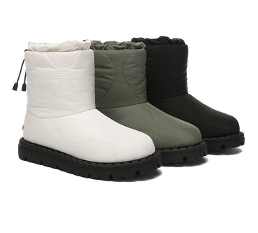 EVERAU® UGG Boots Women Sheepskin Wool Waterproof Drawstring Sonita - UGG EXPRESS