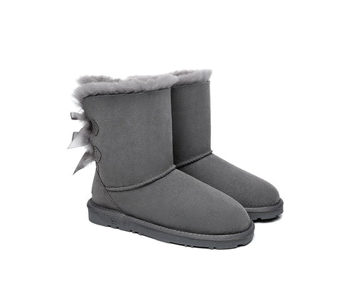 EVERAU® UGG Boots Women Short Back Bow EVERAU