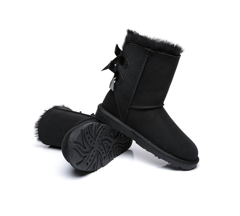 EVERAU® UGG Boots Women Short Back Bow EVERAU