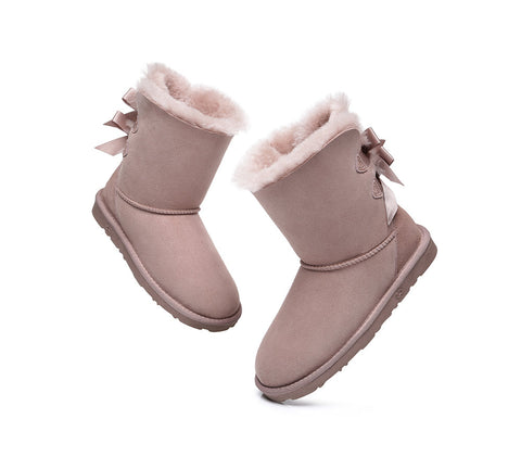 EVERAU® UGG Boots Women Short Back Bow EVERAU
