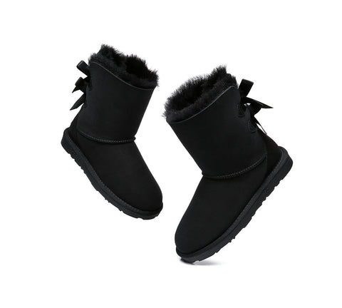 EVERAU® UGG Boots Women Short Back Bow EVERAU