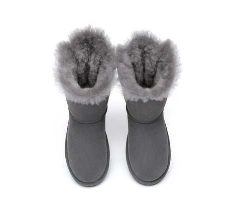 EVERAU® UGG Boots Women Short Back Bow EVERAU