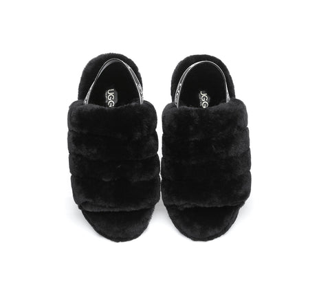 AUSTRALIAN SHEPHERD® UGG Women Fluffy Slides Puffy UGG AUSTRALIAN SHEPHERD