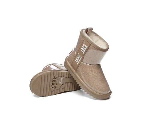 Australian Shepherd® Kids Ugg Boots Clear Waterproof and Shearling Coated Classic