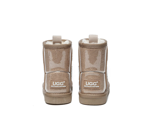 Australian Shepherd® Kids Ugg Boots Clear Waterproof and Shearling Coated Classic