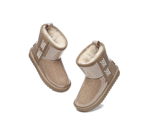 Australian Shepherd® Kids Ugg Boots Clear Waterproof and Shearling Coated Classic