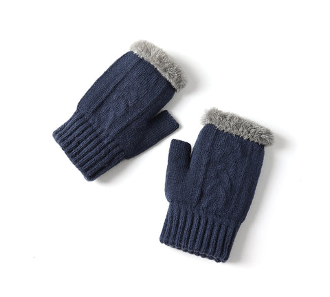 EVERAU® Fingerless Ultra Plush Knit Gloves EVERAU