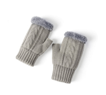 EVERAU® Fingerless Ultra Plush Knit Gloves EVERAU