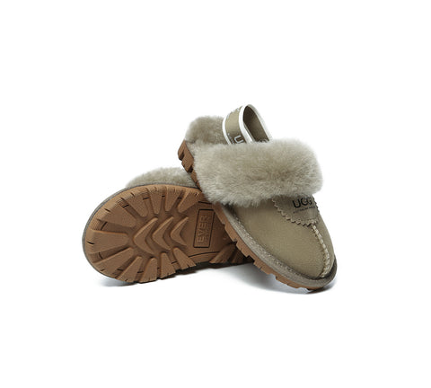 Australian Shepherd®  Kids Slingback UGG Slipper Kids Waffle Plus