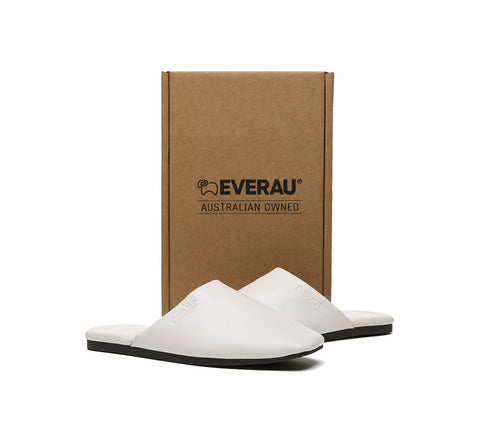 EVERAU® Women Slides Leather Flat Wafaa