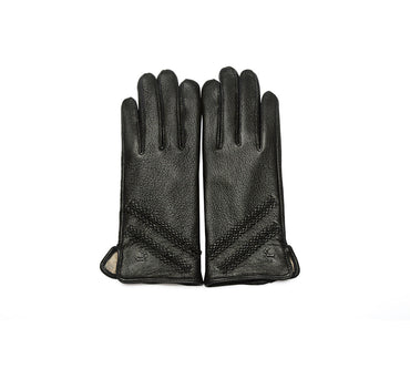Accessories - Sheepskin Wool Ladies Leather Gloves Britney