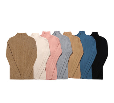 Apparel - TA Women Wool Knitwear Half Turt