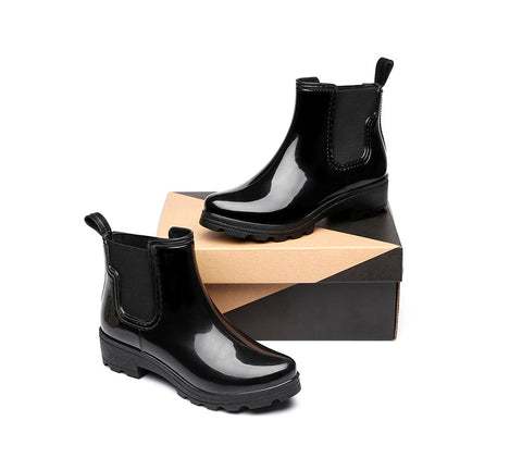 Fashion Boots - UGG Rainboots, Ankle Gumboots Women Vivily With Wool Insole