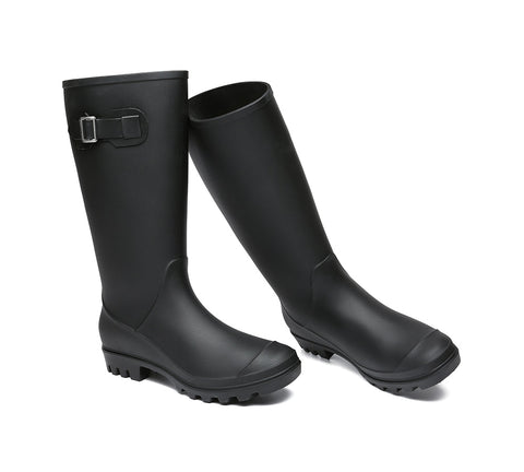 Fashion Boots - UGG Rainboots ,Tall Gumboots Women Veronica With Wool Insoles