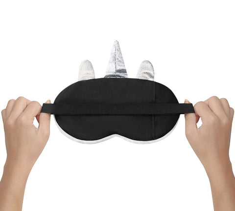 Faux Fur Ultra Plush Unicorn Eye Mask